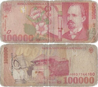 1998, 100.000 lei (P-110a) - România