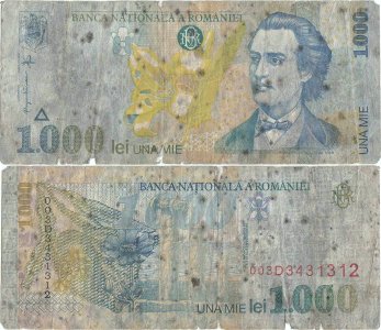1998, 1.000 Lei (P-106a.1) - România