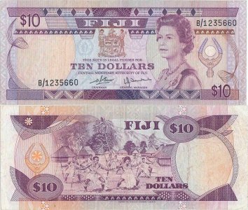 1980 , 10 dollars ( P-79a ) - Fiji