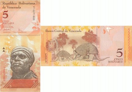 2007 (24 Mai), 5 Bolívares (P-89b) - Venezuela