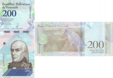 2018 (13 Martie), 200 Bolívares (P-107b) - Venezuela