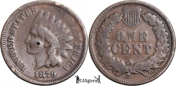 1879, 1 cent (Indian Head Cent) - Statele Unite ale Americii