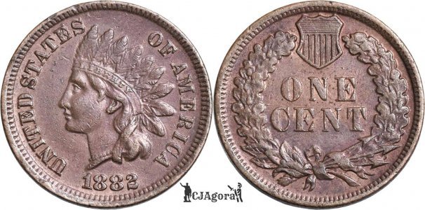 1882, 1 cent (Indian Head Cent) - Statele Unite ale Americii