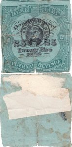 1878, 25 Cents - ¼ of a barrell - United States of America
