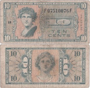1958, 10 cents (P-M37) - Statele Unite ale Americii