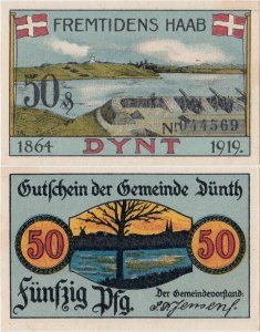 1919, 50 Pfennig (Grabowski & Mehl 297.1) - Germany (Dynt, Denmark)