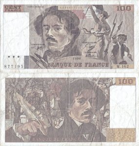1990, 100 francs (P-154e.1) - France