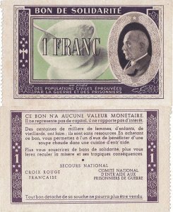 1940, 1 franc (P-KL.02A) - France