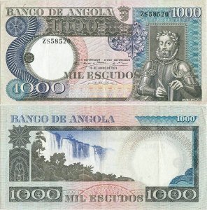 1973 (10 Iunie) , 1,000 escudos (P-108a) - Angola