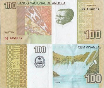 2012 (Octombrie), 100 kwanzas (P-153a) - Angola