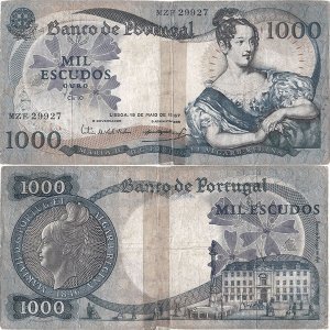1967 (19 Mai), 1.000 escudos (P-172a.7) - Portugalia