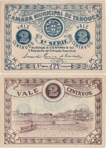 1921 (17 Noiembrie), 2 centavos (CMA 4041) - Portugalia (Tarouca)
