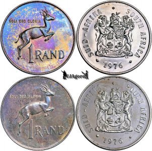 1976, 1 Rand (Hern#D292) - Africa de Sud - Proof CAMEO