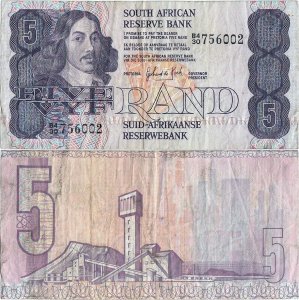 1981, 5 rand (P-119c) - Africa de Sud