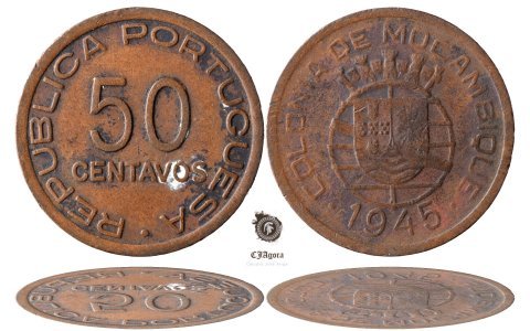 1945, 50 centavos - Mozambic