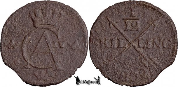 1802, 1/12 Skilling - Gustav al IV-lea Adolf - Regatul Suediei