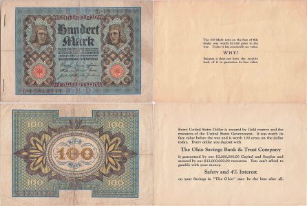 1920 (1 November), 100 Mark (P-69b) - Germany