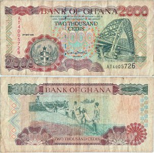 1998 (2 May), 2,000 cedis (P-33c) - Ghana