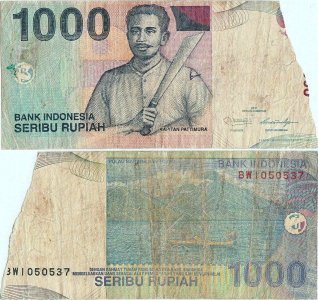 2011, 1000 Rupiah (P-141k) -Indonesia