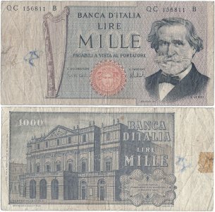1975 (5 August), 1.000 lire (P-101d) - Italy