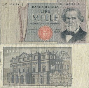 1975 (5 August), 1.000 lire (P-101d) - Italia