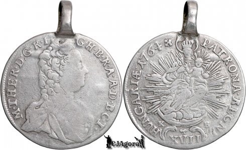 1764 KB, 17 Krajczár - Maria Terezia - Regatul Ungariei