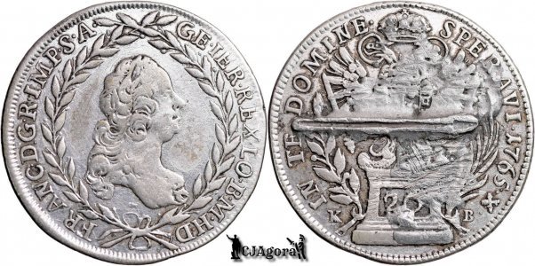 1765 KB, 20 Krajcár - Francisc I, ca co-conducător - Regatul Ungariei