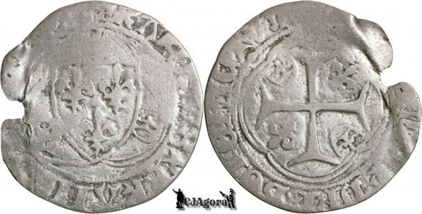 1456 (Iunie), Blanc à la Couronne - Carol al VII-lea - Dijon - Regatul Franței