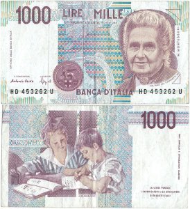 1994, 1.000 lire (P-114b) - Italia