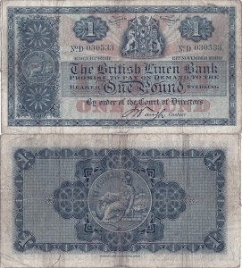 1939 (13 Noiembrie), 1 pound sterling (P-157a.8) - Scoția