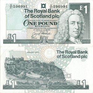 1993 (24 February), 1 pound sterling (P-351c.2) - Scotland