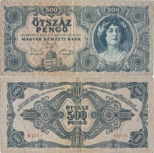 1945 (15 May) , 500 pengő (P-117x) - Hungary
