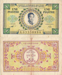 1953, 1 piastre (P-104) - Indochina Franceză