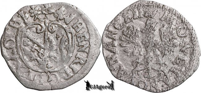 1608-1618, ½ Groschen - Henric al II-lea - Ducatul Lorenei (Superioare)