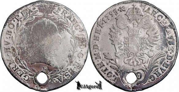 1795 E, 10 Kreuzer - Francisc al II-lea - Arhiducatul Austriei