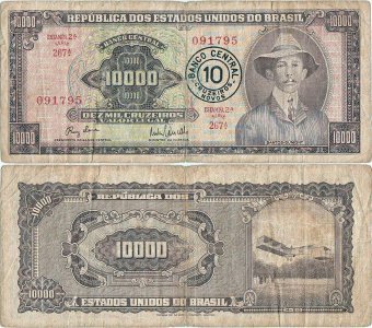 1967, 10 cruzeiros novos (P-190a) - Brazilia