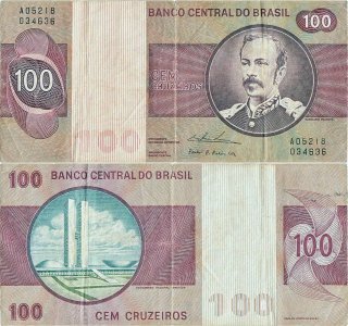 1974, 100 cruzeiros (P-195Аa.1) - Brazilia