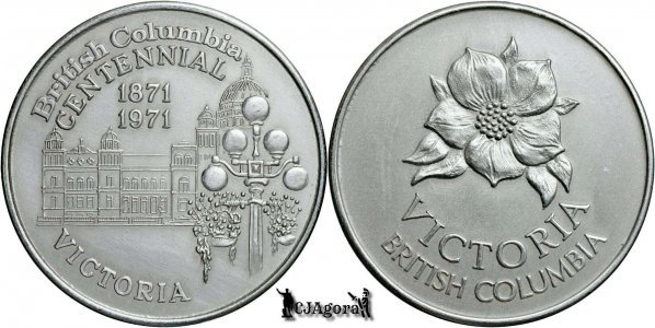 1971, set serie “British Columbia Centennial” - Canada