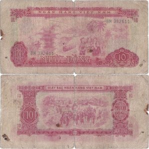 1975, 10 đồng (P-43a) - Vietnamul de Sud