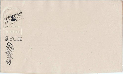 1836-1844 , 3 skilling | skrivnings-charta ( Charta Sigillata ) - Regatul Suediei