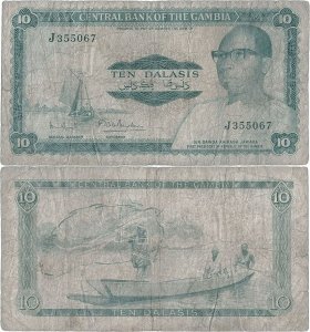 1972, 10 dalasis (P-6c) - Gambia