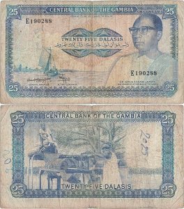 1987, 25 dalasis (P-11b) - Gambia