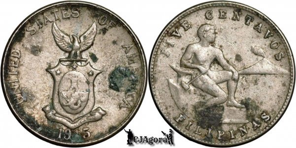 1945 S 5 Centavos - Philippines