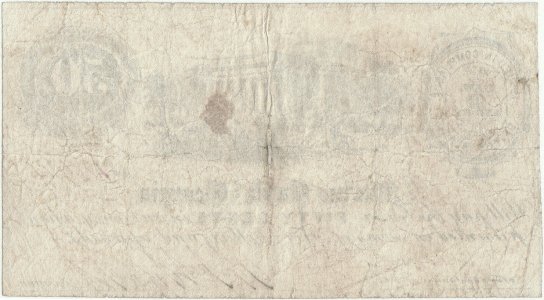 1862 (Ianuarie 1), 50 Cents (GA-295-G36) - Marine Bank Of Georgia - Savannah, Georgia - SUA