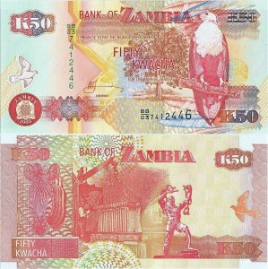 2003 , 50 kwacha ( P-37d.2 ) - Zambia