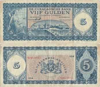 1958, 5 Gulden - Curaçao | P-45